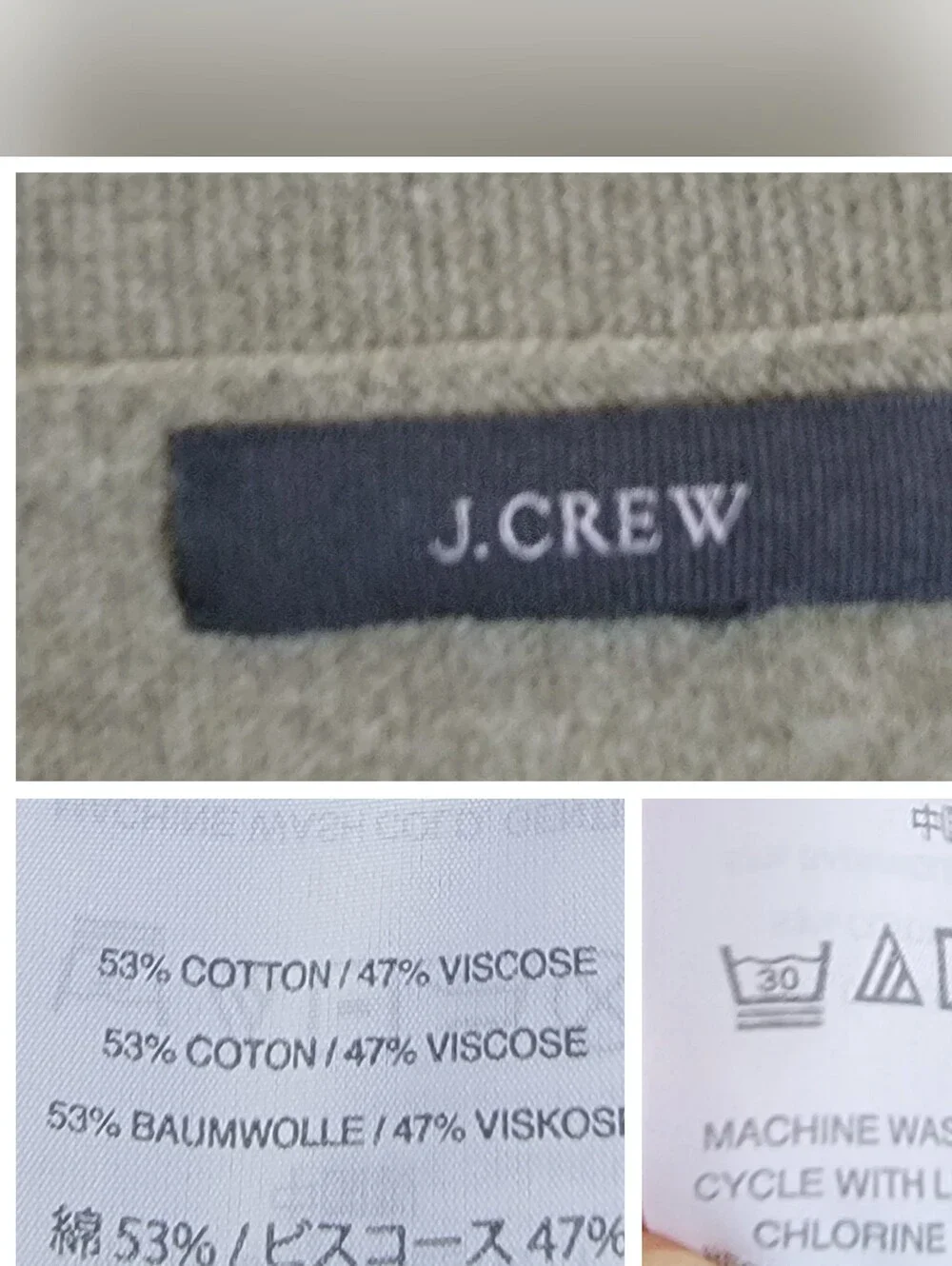 J.Crew Olive Green V-Neck Button Front Cardigan Sz L Preppy Coquette Fall Boho
